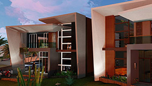 Contemporary Villa Community SpaceLineDesign Architects Arizona