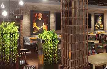 Temption Kitchen: Rustic Modern Restaurant Bar in Phoenix Arizona by SpaceLineDesign Architects